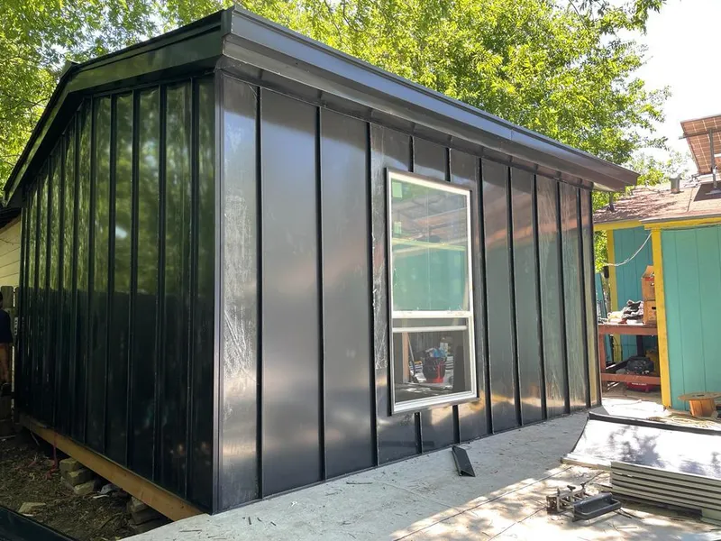 Black standing seam metal wall panels for Roof Inspection in Trenton