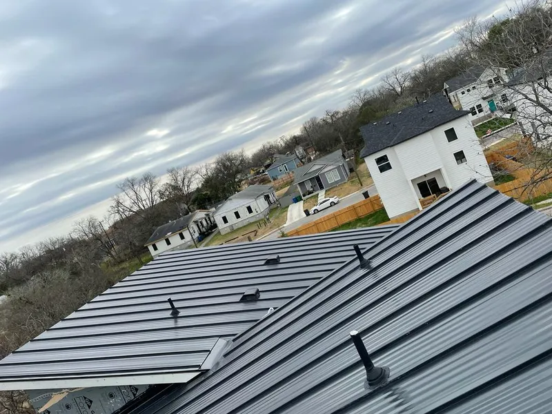 Standing seam metal roof panels with vents for Skylight Repair in Trenton